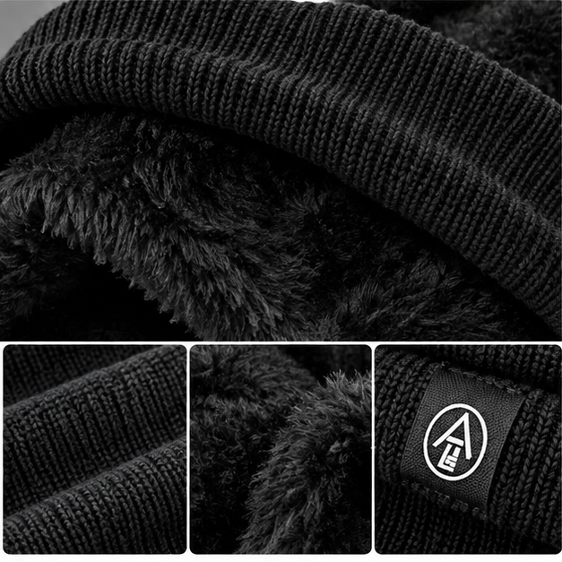 ❄️ Winter Fleece-Lined Neck Warmer – Soft Knit Thermal Neck Gaiter for Skiing, Snowboarding & Cold Weather