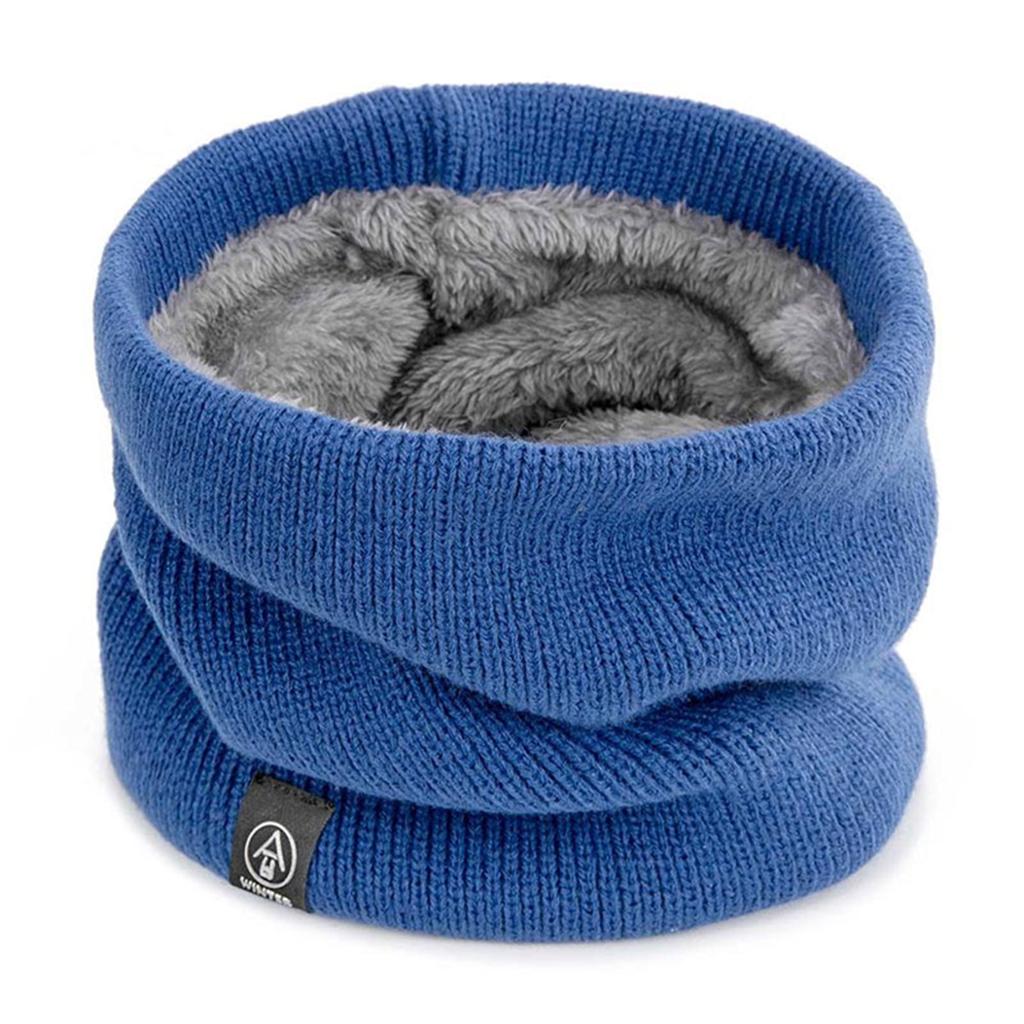 ❄️ Winter Fleece-Lined Neck Warmer – Soft Knit Thermal Neck Gaiter for Skiing, Snowboarding & Cold Weather