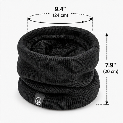 ❄️ Winter Fleece-Lined Neck Warmer – Soft Knit Thermal Neck Gaiter for Skiing, Snowboarding & Cold Weather