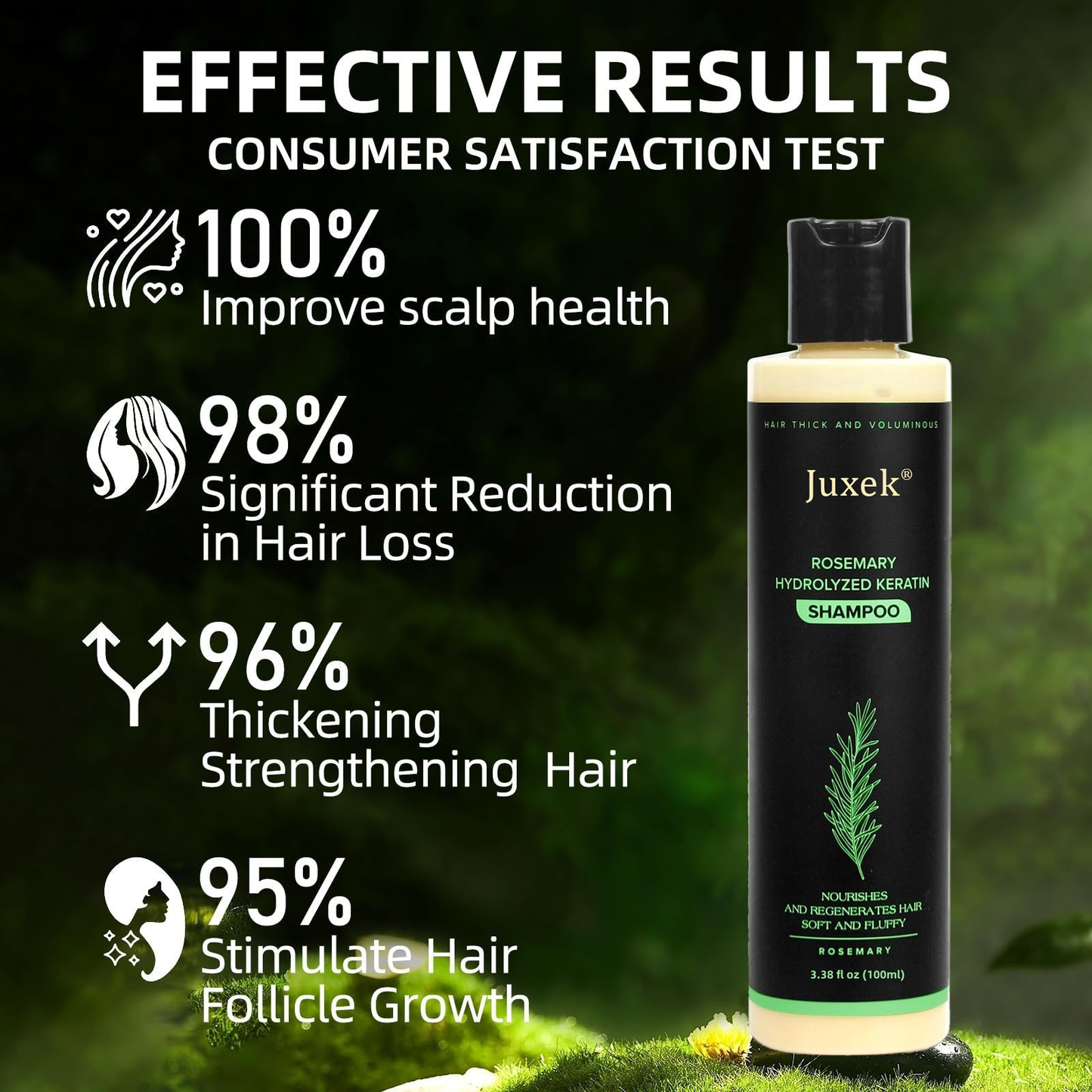 🔥LAST DAY 50% OFF - 🎅Juxek® Organic Rosemary Hair Growth Shampoo