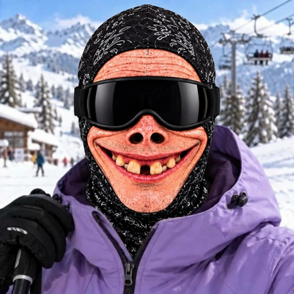 ⛷️ Funny Ski Mask – Born for the Slopes Winter Face Cover