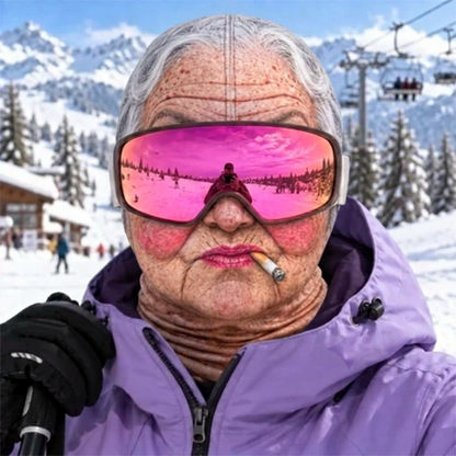 ⛷️ Funny Ski Mask – Born for the Slopes Winter Face Cover