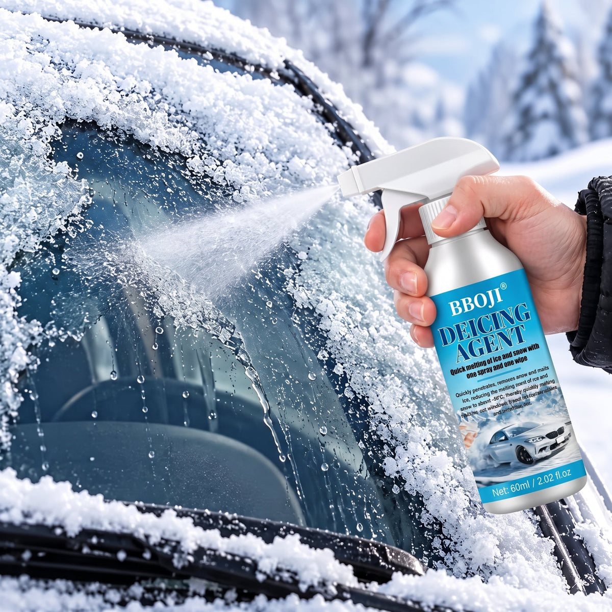 🔥NEW YEAR SALE - BUY 1 GET 1 FREE!!⚡50K+ SOLD❄️BBOJI® Powerful De-icing Spray for Car