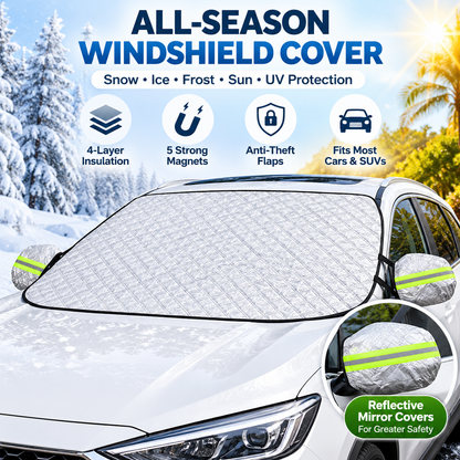 ❄️ Magnetic Windshield Snow Cover-1